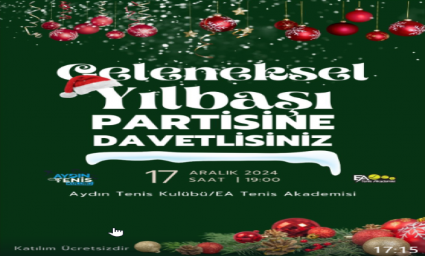 Geleneksel Yılbaşı Partisine Davetlisiniz..