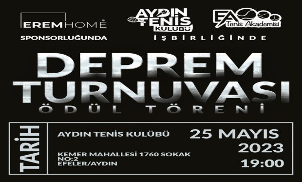 2023 Deprem Yardım Turnuvası Ödül Töreni