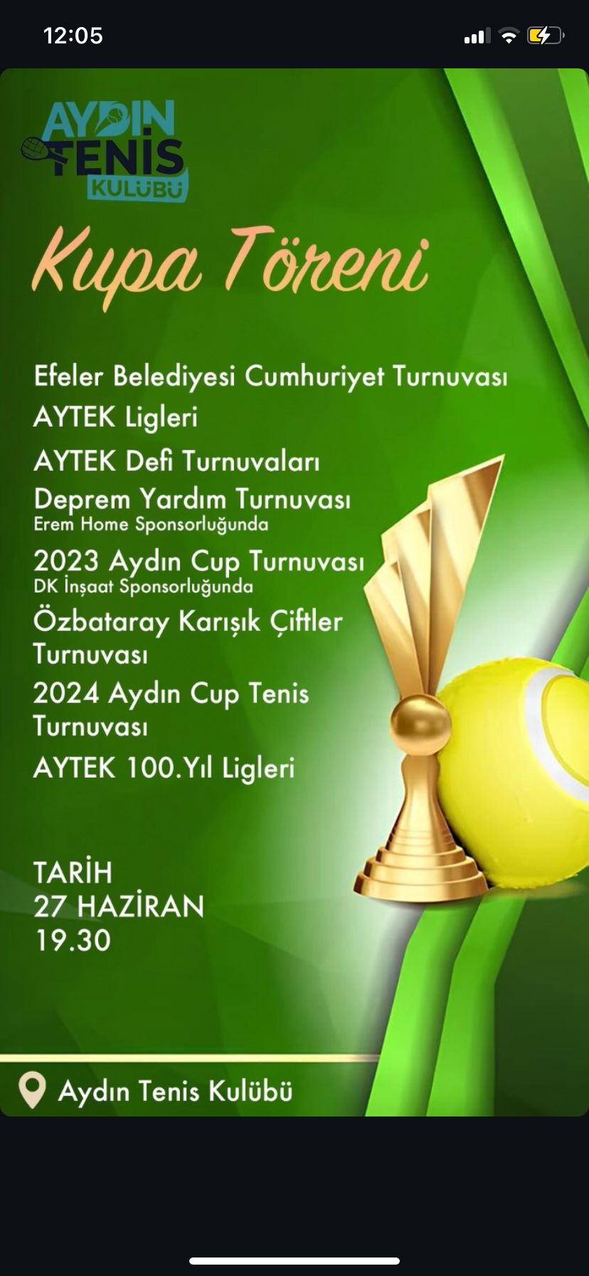 2024 Turnuva Ödül Törenlerine herkesi bekliyoruz